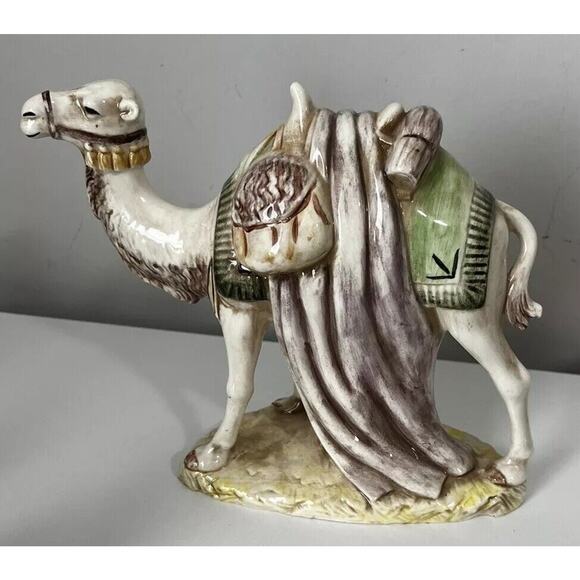 Vintage Holland Mold Christmas Nativity Set 14 Piece Hand Painted Large 1967 - Picture 8 of 16